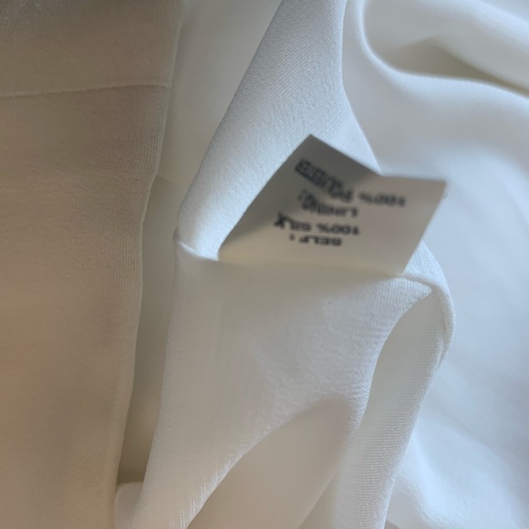 Phoebe couture white silk shift dress, size 12 - Picture 5 of 8